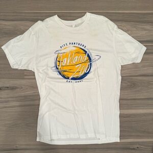 White Oakland Zoo Pitt Panthers Graphic T-Shirt